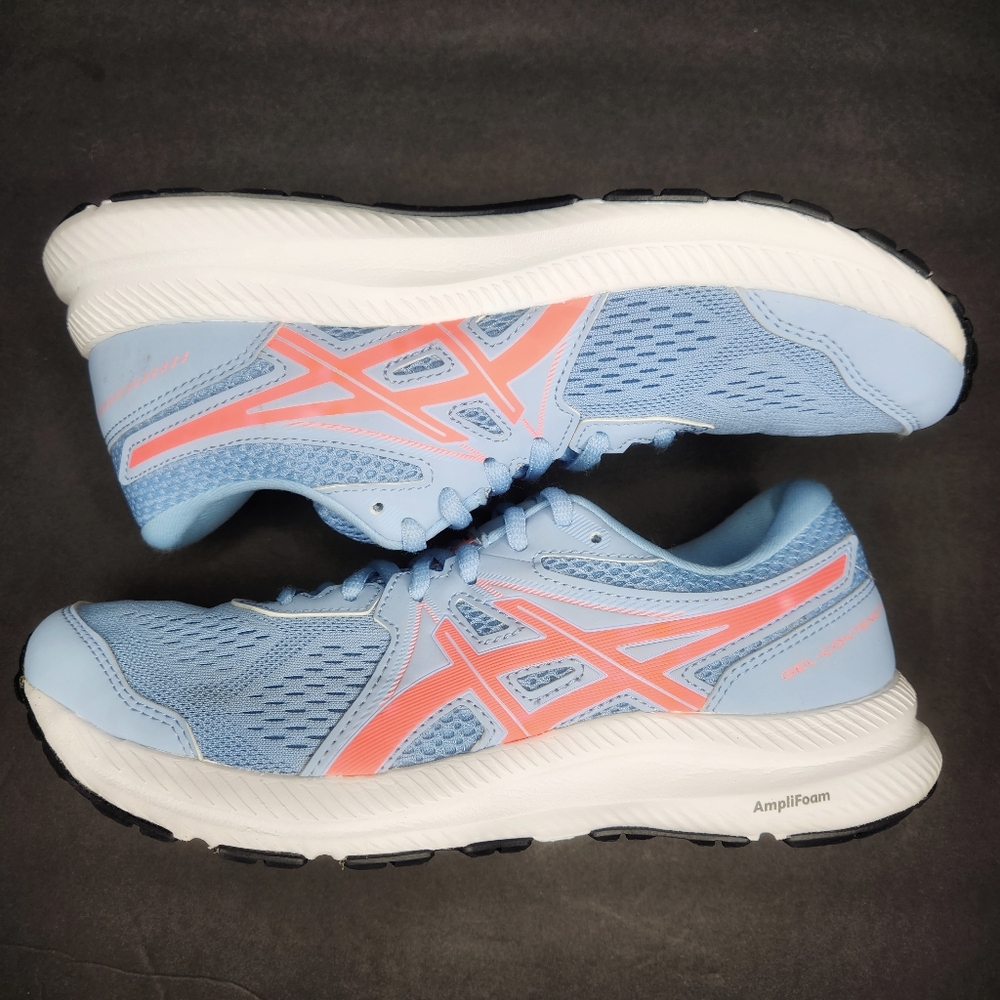 ASICS Gel Contend 7 Women's Blue and Pink Running Shoes 8.5 - Picture 5 of 8